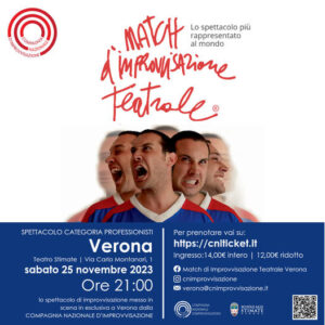 Verona Match Improvvisazione Teatrale 15 Novembre 2023